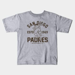 Retro San Diego Padres 1 by Buck Tee Kids T-Shirt